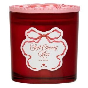 🆕🍒 DW HOME LIMITED EDITION “SOFT CHERRY KISS” SCENTED DOUBLE-WICK CANDLE. NEW.